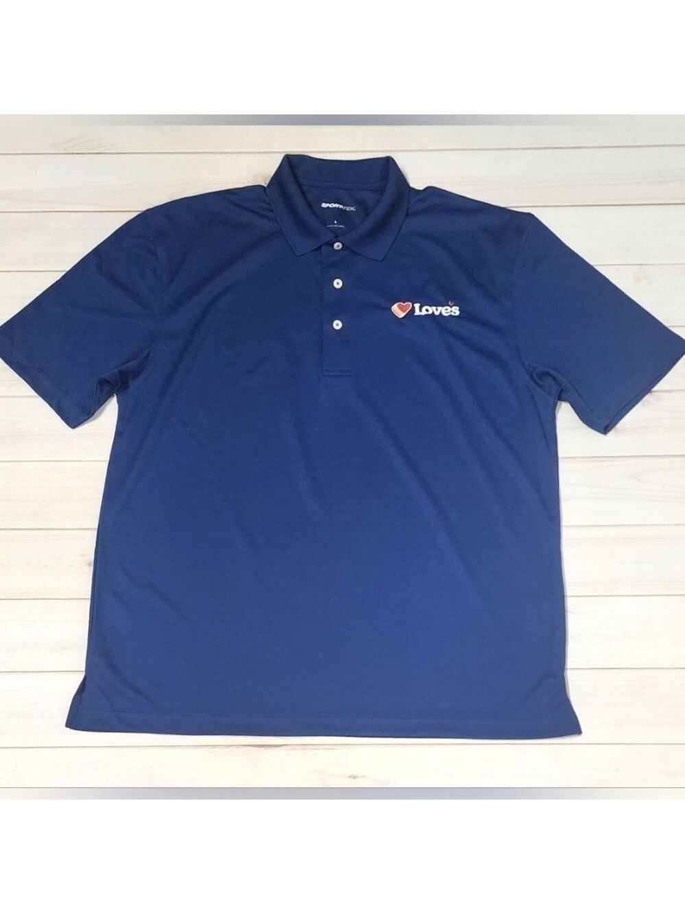 Love's Travel Stops & County Stores Logo Blue  Polo Large - New Without Tags